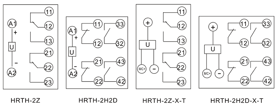 HRTH-Y-2H2D-X-T内部接线图
